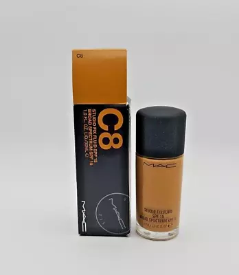 MAC Studio Fix Fluid Foundation SPF 15 - C8 - 1.0fl.oz/30ml NEW • $20.99