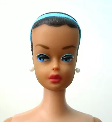 ❤❤ Vintage 1962 Barbie FASHION QUEEN Doll With Headband & Earrings ❤❤ • $62