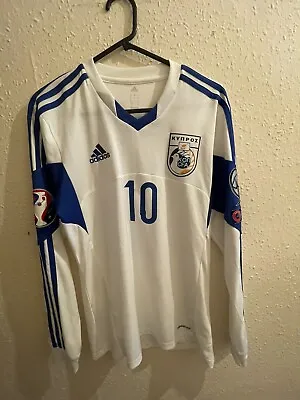 £149.99 • Buy Constantinos Charalambidis- Cyprus Football Match Worn Shirt 