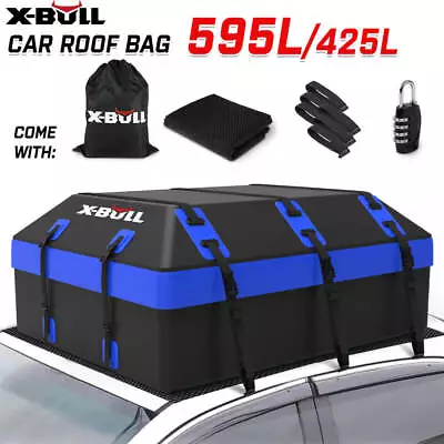 X-BULL Roof Top Cargo Bag 595L/425L Rack Cargo Carrier Car Roof Bag Waterproof • $139