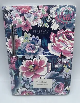 NEW Vera Bradley Journal Lined With Pocket And Pen Garden Grove Floral • $15.65