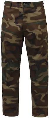 Tactical BDU Pants Camo Cargo Uniform 6 Pocket Camouflage Military Army Fatigues • $39.99