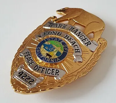 £29.99 • Buy Obsolete Historical Usa Police Badge Long Beach Park Ranger No.4222 / California