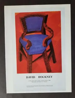 David Hockney  The Chair  Poster Print Offset Lithograph 1994 • £38.56