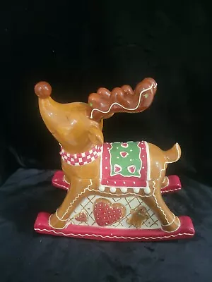 Cracker Barrel Reindeer Cookie Jar • $45