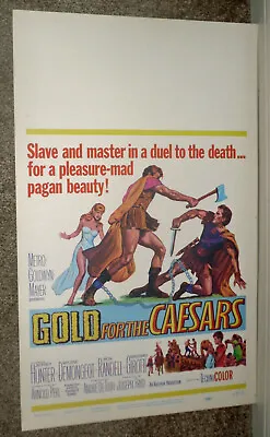 GOLD FOR THE CAESARS Orig ROLLED Movie Poster JEFFREY HUNTER/MYLENE DEMONGEOT • $39.99