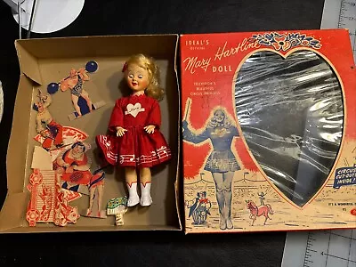 Vtg Sears Exclusive Ideal Mary Hartline 7-1/2  Doll Orig Fashion/Orig Box (1952) • $100
