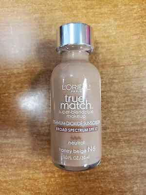 L'Oreal True Match Super Blendable Makeup #N6 Honey Beige 1.0 Oz. (OO1012) • $7.99