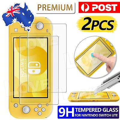 2x Tempered Glass Screen Protector Film Guard For Nintendo Switch Lite Console • $4.95