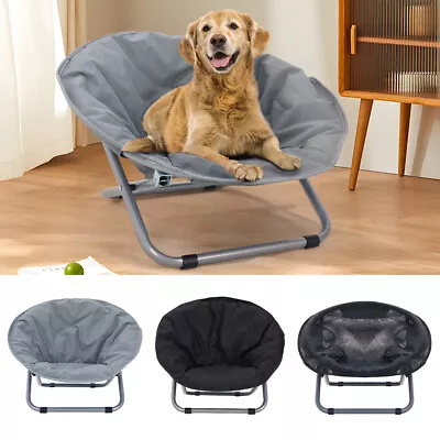 Folding Elevated Dog Bed Pet Cat Raised Camping Cot In/Outdoor Waterproof 3 Type • £18.95