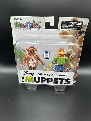 The Muppets Minimates Series Wave 1 Fozzie Bear Scooter Figures New Sealed Toy • $10