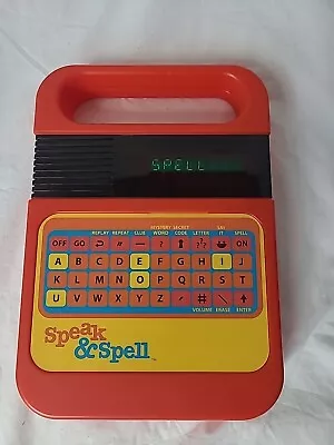 Texas Instruments Speak And & Spell Vintage Talking Toy Learning Game *Tested* • $24.99