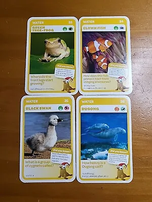 Woolworths Aussie Animals TARONGA (Water)🏆#33343536 - 4 CARDS🏆FREE POST • $3