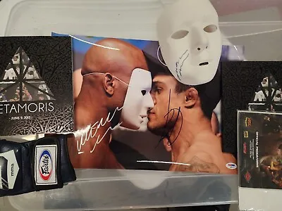 Anderson Silva And Vitor Belfort Signed Photo And Mask Psa Ufc • $375