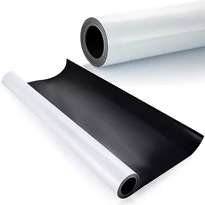 Blank Magnet Sheets Roll 24-inches Wide - .30mil Flexible Printable White V... • $48.70