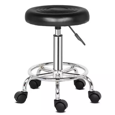 Spa Salon Swivel Round Stool Beauty Tattoo Medical Chair Mulit-purpose Black UK • £20.99