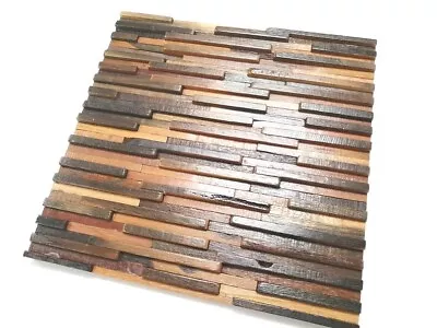 £14.95 • Buy Wood Wall Tile, 3d Wall Art, Mosaic Wall Tiles, Wall Covering Panels, Wall Decor