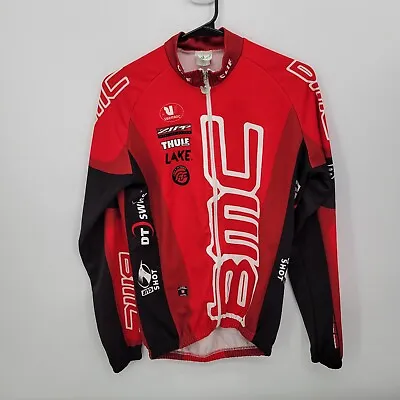 BMC Vermarc Sport Team Cycling Jersey Shirt Small 2 46 Long Sleeve Zip Up Bike • $29.99