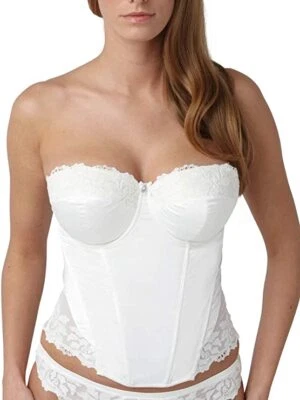 £60.81 • Buy Panache Masquerade Serenity Basque Strapless Multiway Padded 34H White Wedding