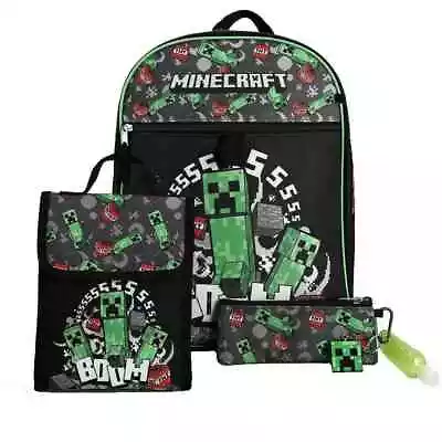 Bioworld Minecraft 6 Piece Backpack Set - New Ships Fast • $29.99