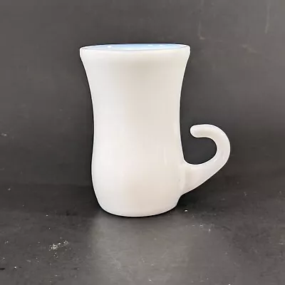 Vintage Opalescent Milk Glass Demitasse Espresso Cup Mug Hooked Handle Glasses • $8