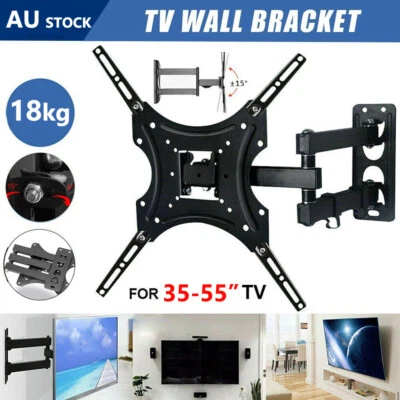$22 • Buy Full Motion TV Wall Mount Bracket Swivel Tilt 32 37 40 42 50 52 55 Inch LED LCD