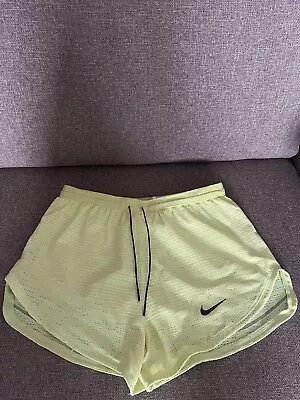 Nike Running Division 3 Inch Running Shorts  - Medium - Yellow/lemon • £12