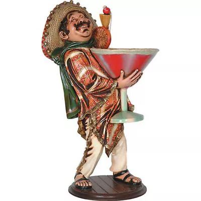 3ft Mexican Cocktail Waiter Statue Novelty Bar Kitchen Decor Collectible • $499.50