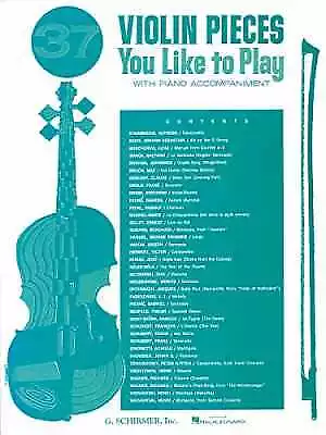 37 Violin Pieces You Like To Play: Violin And - Paperback By Various - Good • $8.57