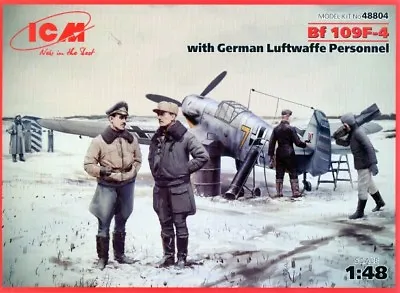 £14.99 • Buy MESSERSCHMITT Bf 109 F-4 W/ GROUND CREW  (I/JG3 LUFTWAFFE WINTER MKGS) 1/48 ICM