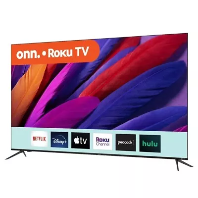 Onn. 75” Class 4K UHD (2160P) LED Frameless Roku Smart Television (100044717) • $650