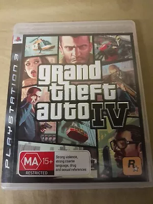 Grand Theft Auto IV Sony Playstation 3 PS3 Game W/manual Ex. Cond. • $6