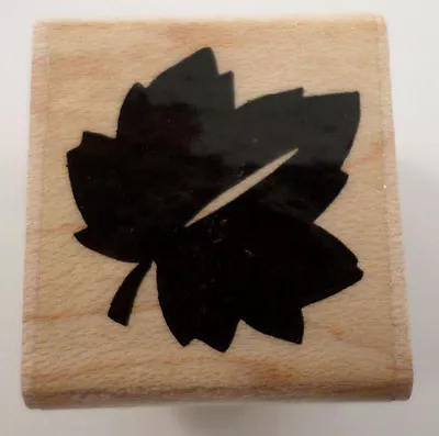 Jrl Designs Maple Leaf Tree Fall Autumn Wooden Rubber Stamp • $6.99