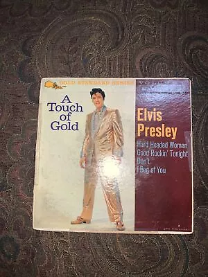 1959 Elvis Presley 45 RPM 4 Song Record A Touch Of Gold Vol 1 RCA EPA-5088 • $15