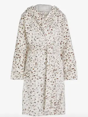 $65 • Buy New Peter Alexander Snow Leopard Hooded Cosy Fleece Dressing Gown S Rrp$119
