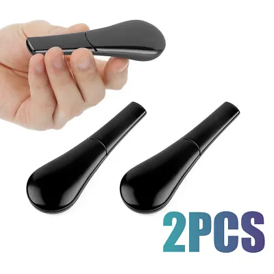 2x Portable Magnetic Metal Spoon Smoking Pipe Black With Gift Box- FAST SHIP CN • $13.10