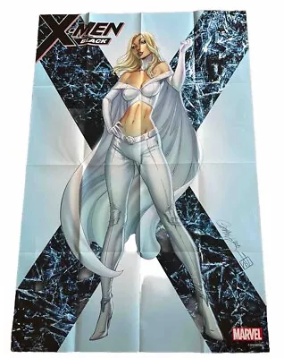 X-MEN BLACK EMMA FROST POSTER BY J. SCOTT CAMPBELL (NEW) 2x3Ft-MARVEL COMICS • $19.99