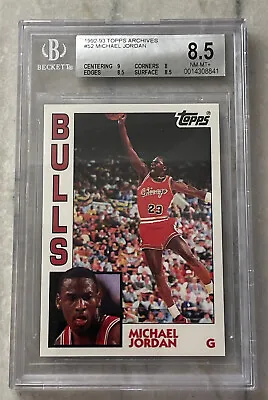 1992-93 Topps Michael Jordan Archives #52 Bgs 8.5  • $50.23