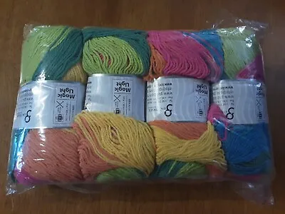 BRAND NEW LINE ...ICE YARNS MAGIC LIGHT  RAINBOW ACRYLIC 400gr DK (93) • £10.95