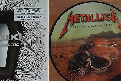 METALLICA Death Magnetic 2-LP Set + Live In Dallas '89 LP Ltd Pic Disc Vinyl • £77.50