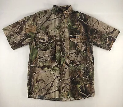 Winchester Shirt Mens Medium Realtree APG Camo Vented Hunting Fishing Button Up • $12.99