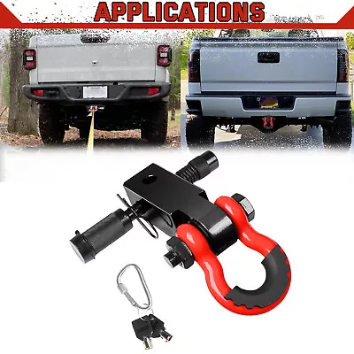 2  Tow Shackle Hitch Receiver Heavy Duty 3/4  D-Ring Recovery For Truck SUV • $32.99