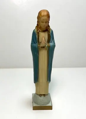 Vtg 1961 Plastic Virgin Mary Statue Figurine Catholic Religious 5  By Star • $6.50