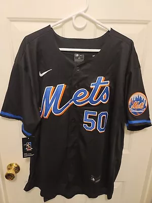 New York Mets Men's ALT Jersey Black Size XL (48). Agbayani 50. See Description. • $40