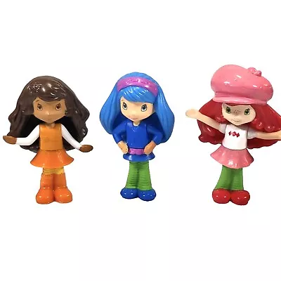 Lot Of 3 Strawberry Shortcake Dolls. 2010 McDonald's Happy Meal Collectables 3” • $15