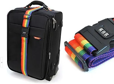 $11.77 • Buy Travel 3-Dial TSA Lock Combination Luggage Suitcase Secure Safe Strap Bel Ql