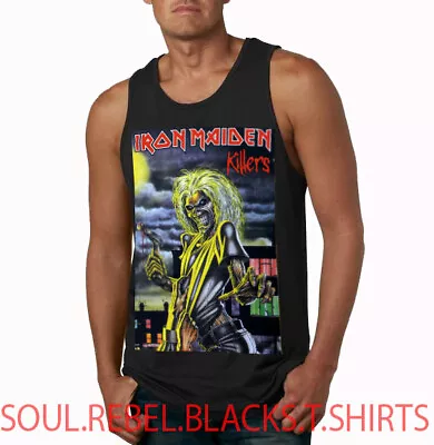 Iron Maiden Killer Black Tank Top  Heavy Metal Trash Punk Rock • $15.29