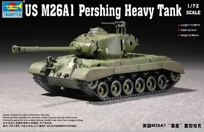 TRU07286 - Trumpeter 1:72 - M26A1 Pershing Heavy Tank • £9.26