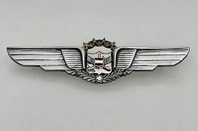 Vintage United Airlines Sterling Enamel Wings Gemsco Pin  -92640 • $39.99