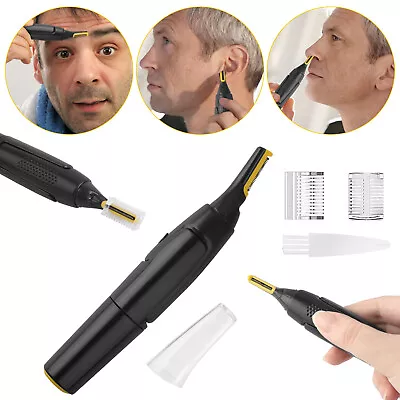 Electric Ear Beard Nose Lip Hair Trimmer Eyebrow Mustache Remover Shaver Clipper • $9.48